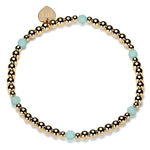 Gold/Turquoise Tutti Frutti Stacking Bracelet