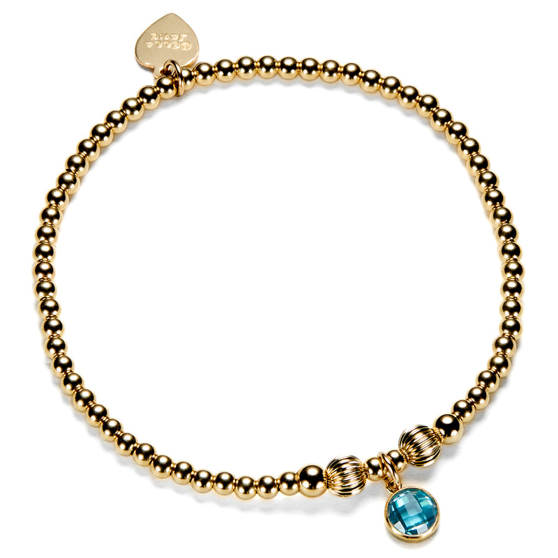 Gold December Birthstone Bracelet