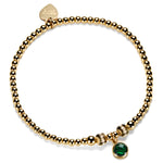 Gold May Birthstone Bracelet