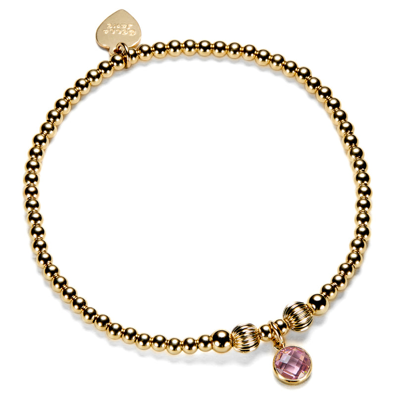 Gold October Birthstone Bracelet