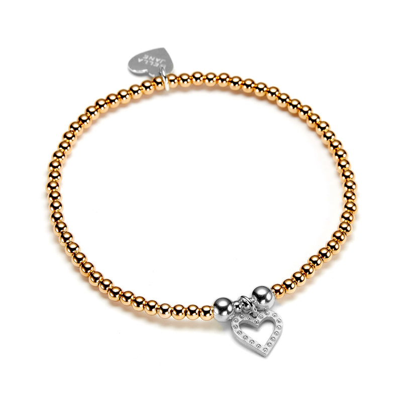 Bitsy Studded Heart Bracelet