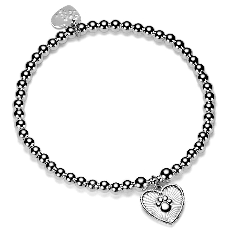 Paw Prints On My Heart Bracelet