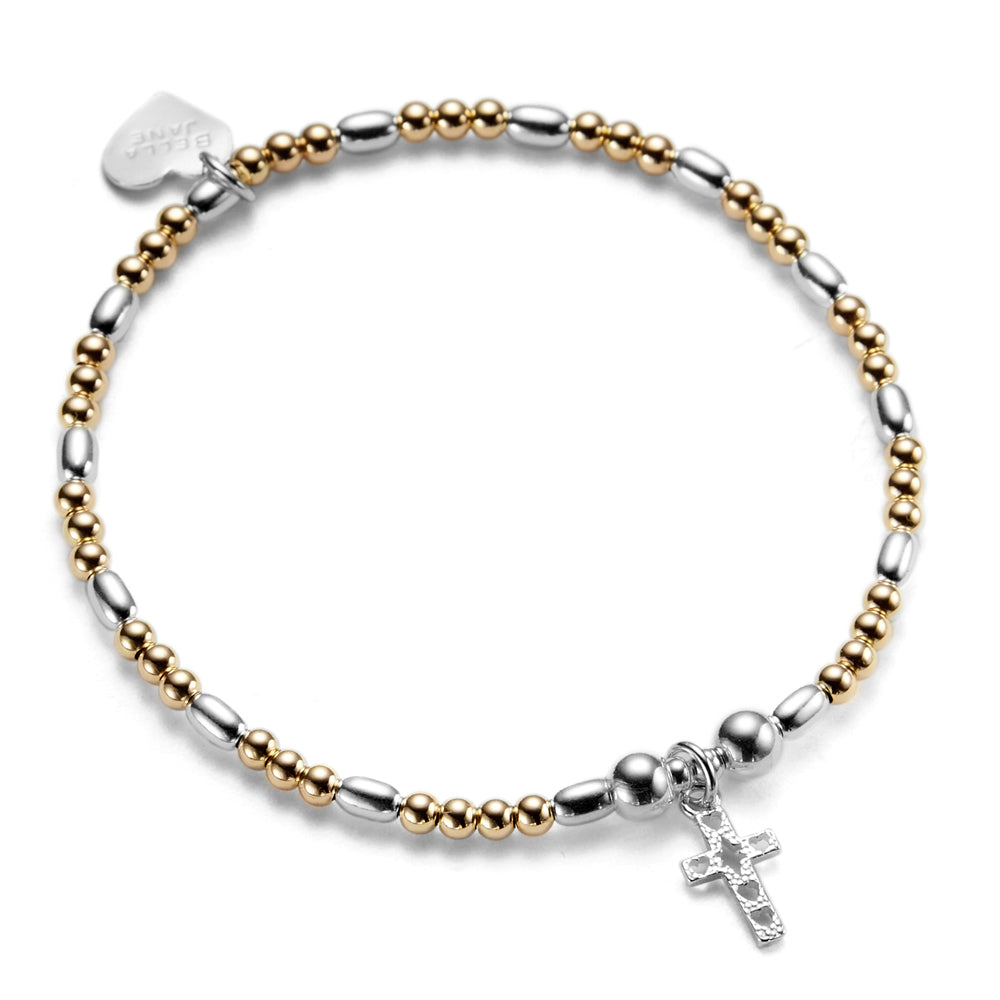 Gold Cross Chain Bracelet | Christian Bracelets - Corinthian's Corner